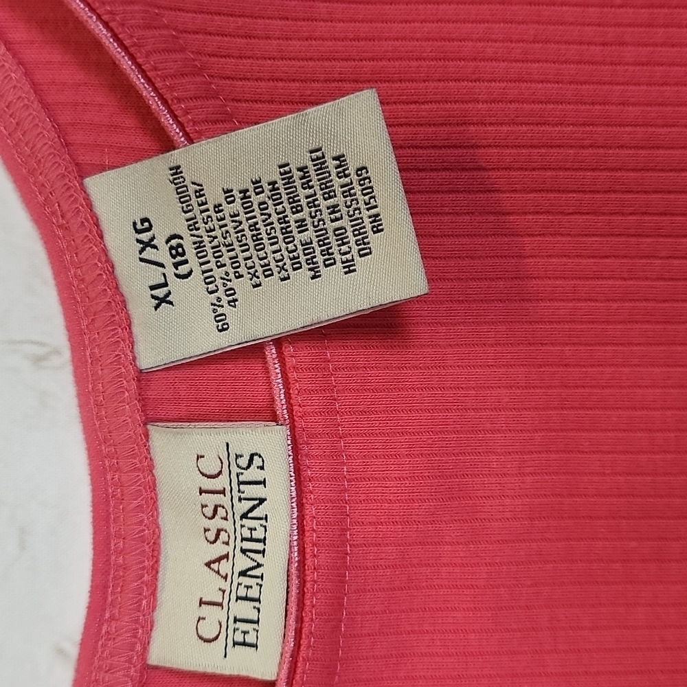 SUMMER Pink Ribbed Shell/Tank - Picture 4 of 4